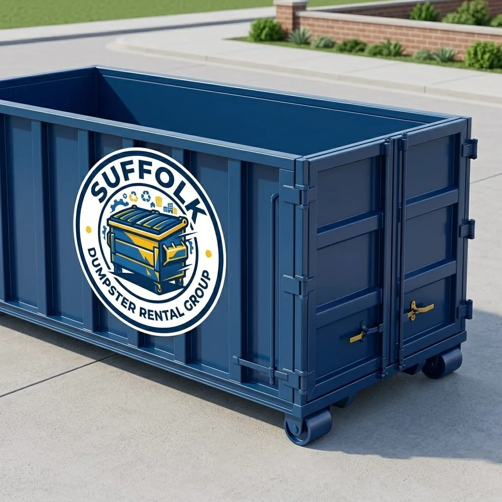 Aerial view of a Suffolk VA neighborhood served by Suffolk Dumpster Rental Group