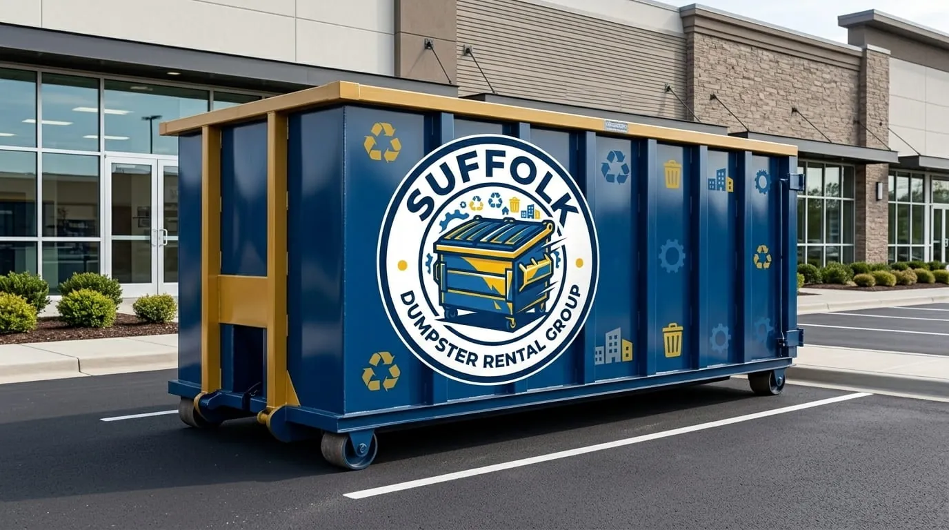 Range of dumpster sizes from Suffolk Dumpster Rental Group in Suffolk, VA